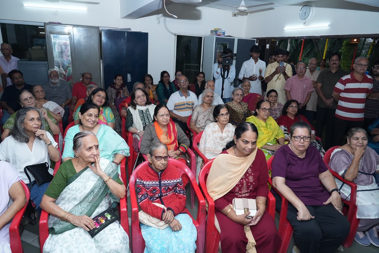Senior members of Swapnashilp Society at the opening