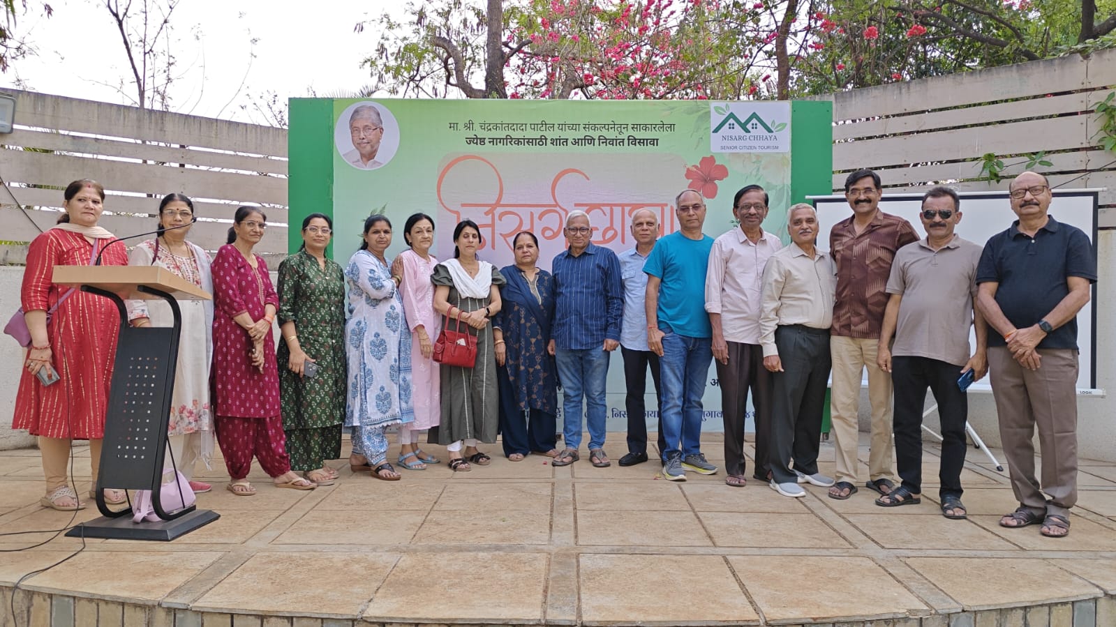 Group photo at Nisarg Chhaya